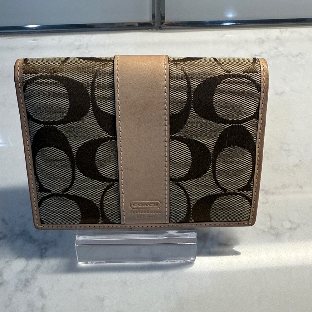 Coach Brown Monogram Wallet